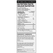 Magnum Nutraceuticals Quattro 2lbs, Soft Serve Vanilla Ice Cream Nutrition Panel - SupplementSource.ca