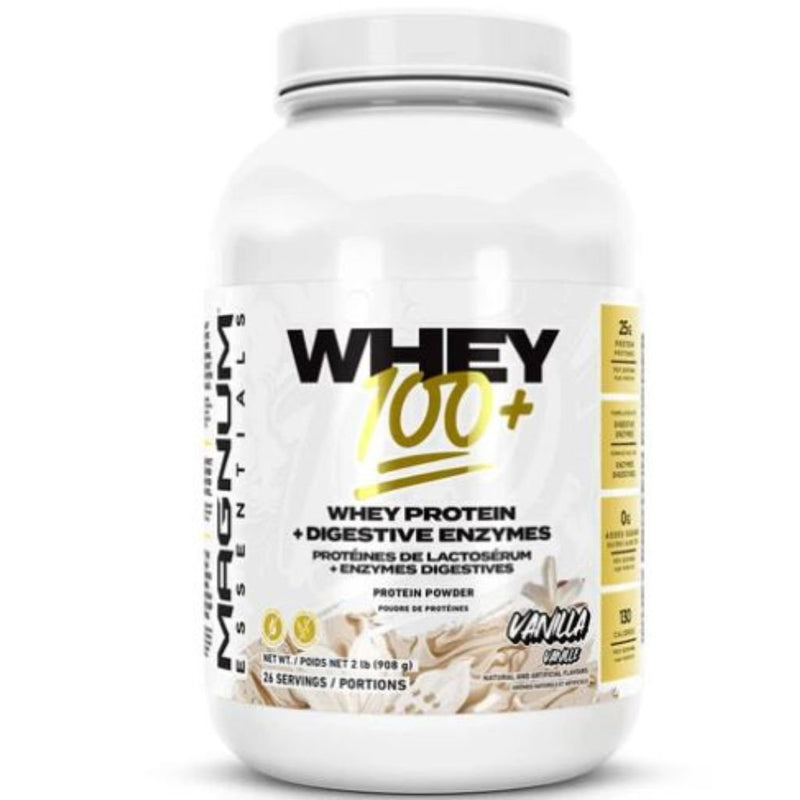 Magnum Whey 100+ Digestive Enzymes, Vanilla, 26 Servings - SupplementSource.ca