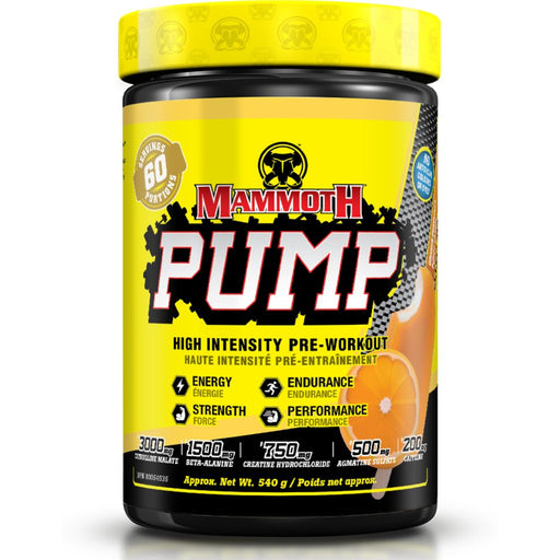 Mammoth PUMP, 60 Servings Orange - SupplementSource.ca