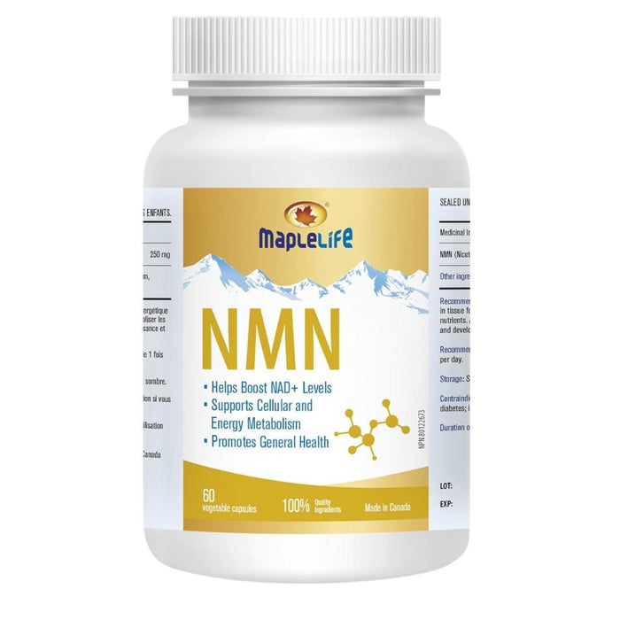 MapleLife NMN (Nicotinamide Mononucleotide), 60 VCaps SupplementSource.ca