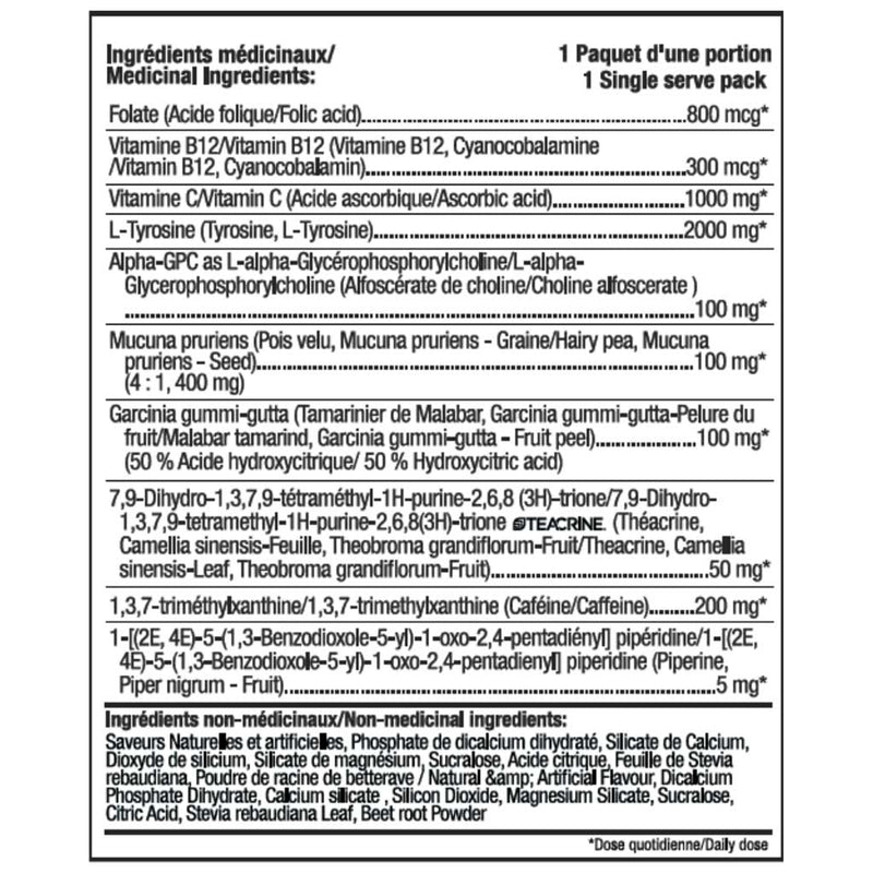 Mind Blow Energy NOOTROPICS+ ÉCHANTILLONNAGE, 20 sachets individuels