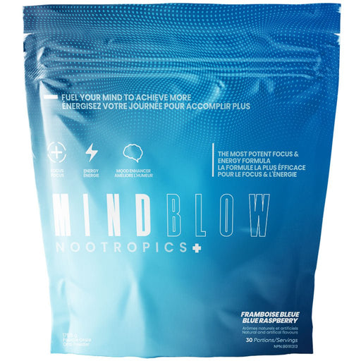Mind Blow Energy Nootropics+, 30 Servings Blue Raspberry - SupplementSource.ca