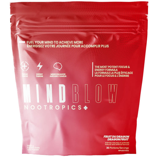 Mind Blow Energy Nootropics+, 30 Servings Dragon Fruit - SupplementSource.ca