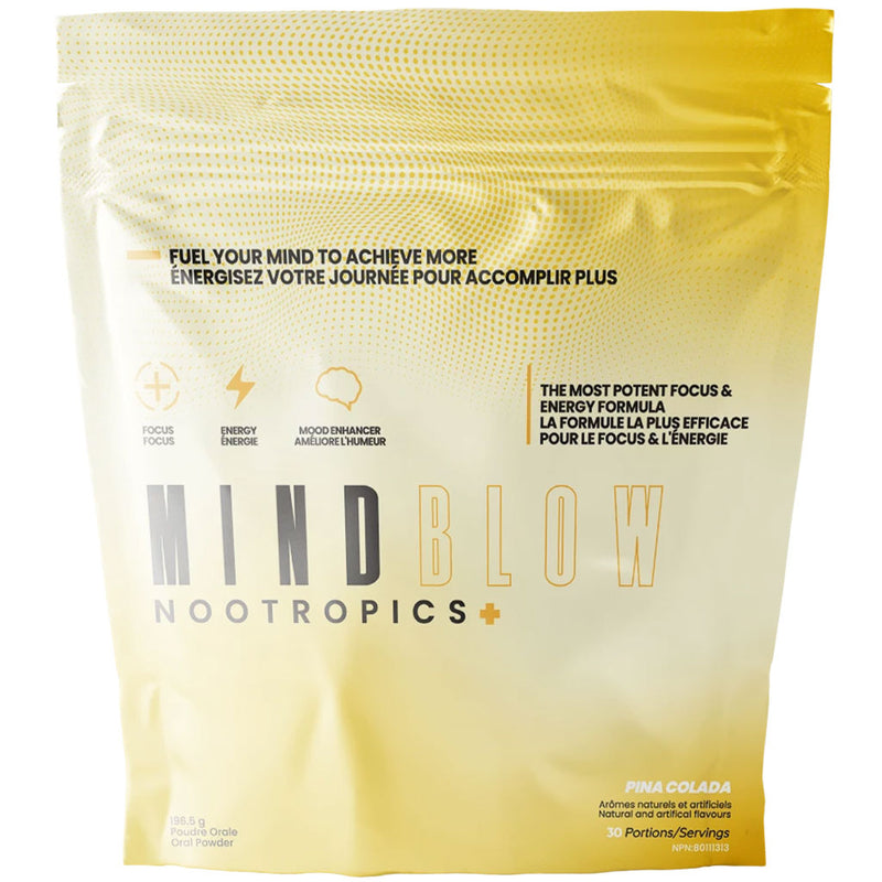 Mind Blow Energy Nootropics+, 30 Servings Pina Colada - SupplementSource.ca