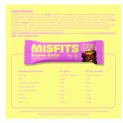 Misfits Plant Based Protein Bars, Brownie Batter Nutrition Panel - SupplementSource.ca