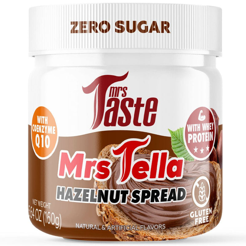 Mrs Taste Protein Spread, 160g Mrs Tella Hazelnut - SupplementSource.ca
