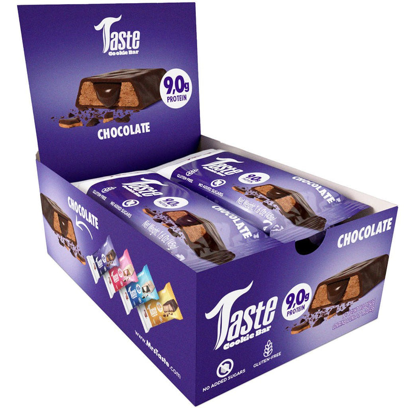 Mrs Taste Taste Cookie Bar, 12 Bars/Box Chocolate - SupplementSource.ca