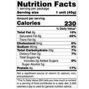 Mrs Taste Taste Cookie Bar, 12 Bars/Box Peanut Nutrition Panel - SupplementSource.ca