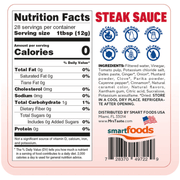 Mrs Taste Zero Calorie Sauces Steak Sauce Nutrition Panel - SupplementSource.ca