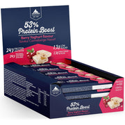 Multipower 53% Protein Boost Protein Bars, 45g x 20 Bars/Box Berry Yoghurt - SupplementSource.ca