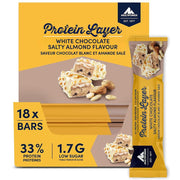Multipower Protein Layer Bar, 18 Bars White Chocolate Salty Almond - SupplementSourceca