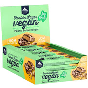 Multipower Protein Layer Vegan Bar, 55g x 15 Bars/Box Peanut Butter - SupplementSource.ca