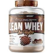 Muscle Sport Lean Whey Iso Hydro Gourmet Protein, 5lbs Chocolate Ice Cream - SupplementSource.ca