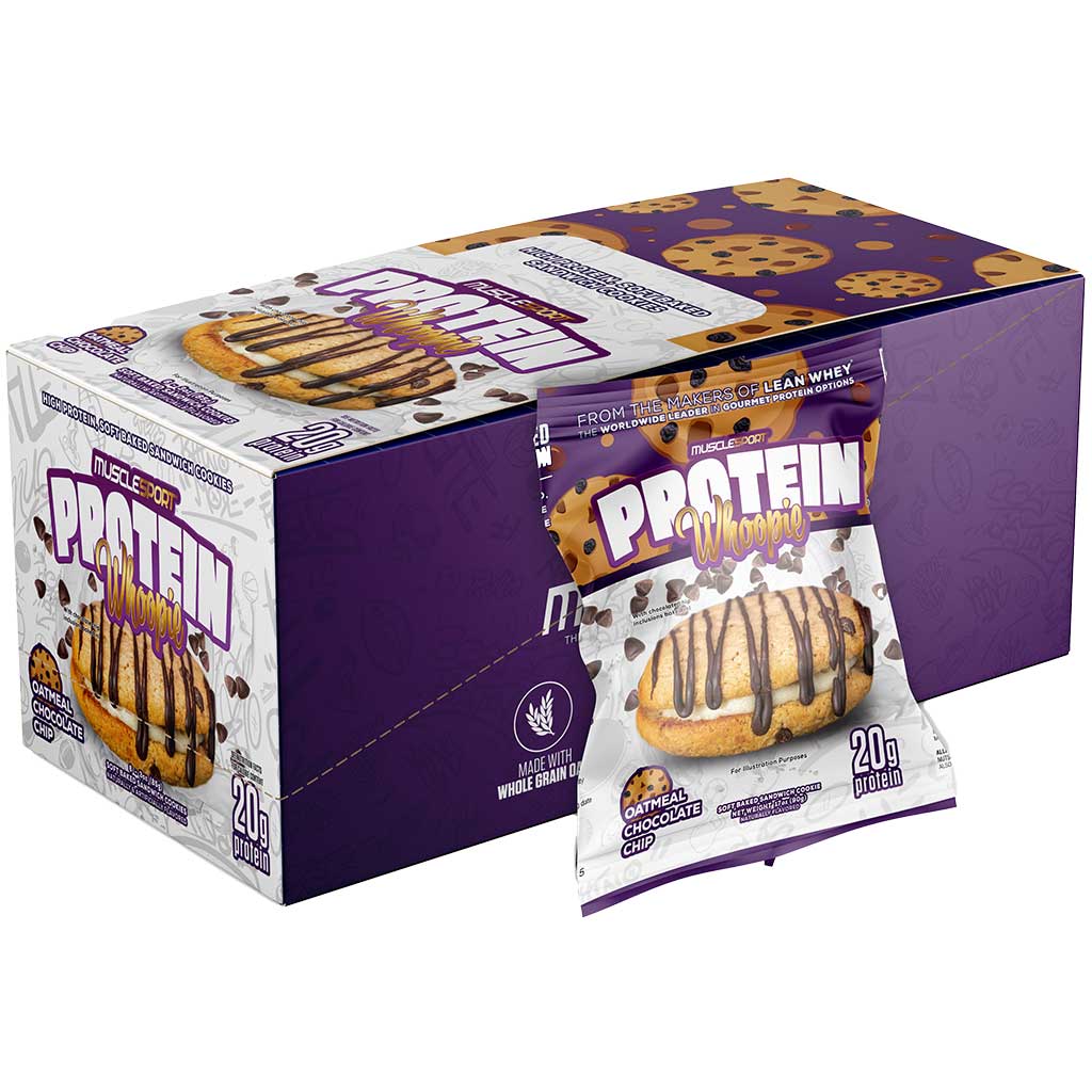 Muscle Sport Protein Whoopie, 6 Cookies/Box Oatmeal Chocolate Chip - SupplementSource.ca