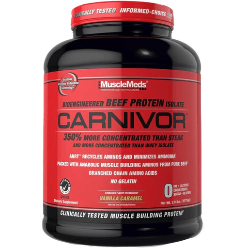Musclemeds Carnivor 4lbs Vanilla Caramel - SupplementSource.ca