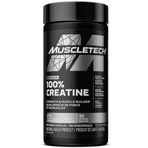 Muscletech Platinum 100% Creatine, 100 VCaps - SupplementSource.ca