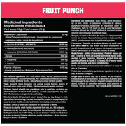 Mutant Hardcore BCAA, 30 Servings Fruit Punch Nutrition Panel - SupplementSource.ca