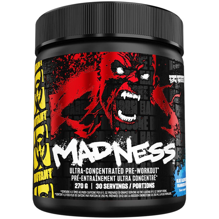 Mutant Madness, 30 Servings Blue Raspberry - Supplementsource.ca