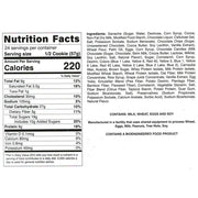 My Cookie Dealer, 1 Box - Chocolate Candy Ganache Nutrition Panel, (18g protein per cookie) - SupplementSource.ca