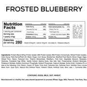 My Cookie Dealer Protein Pastry Frosted Blueberry Nutrition Panel, 12/Box - SupplementSource.ca