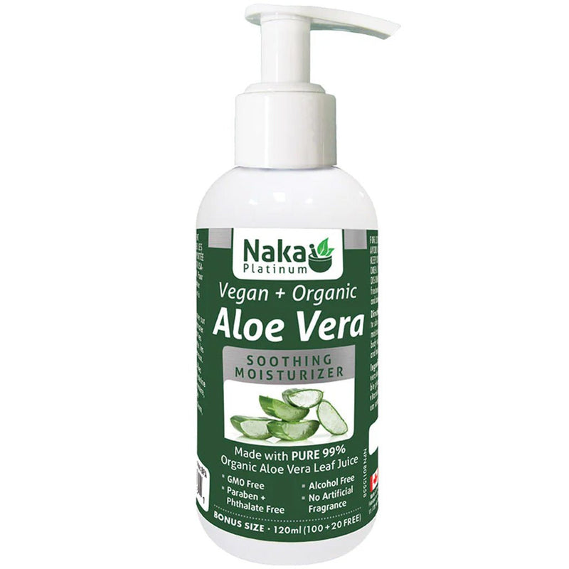 Naka Platinum Aloe Vera Gel, 120 ml - SupplementSource.ca