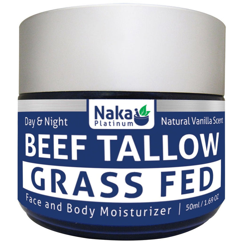 Naka Platinum Grass Fed Beef Tallow, 50g Natural Vanilla Scent - SupplementSource.ca