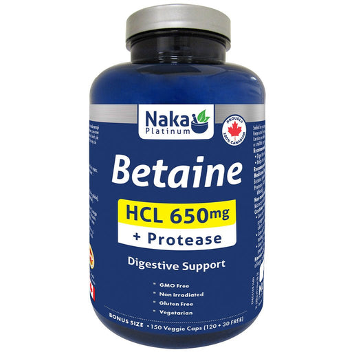 Naka Platinum Betaine 150 VCaps - SupplementSource.ca