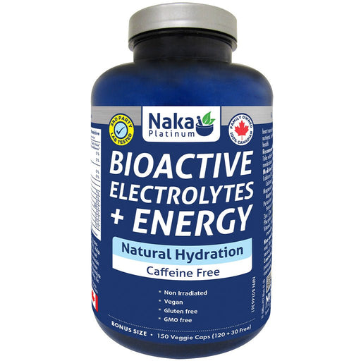 Naka Platinum Bioactive Electrolytes + Energy, 150 VCaps - SupplementSource.ca