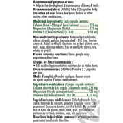 Naka Coral Calcium, 180 VCaps Nutrition Panel - SupplementSource.ca