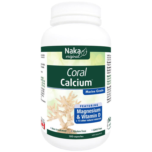 Naka Coral Calcium, 180 VCaps - SupplementSource.ca
