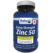 Naka Platinum Extra Strength Zinc 50, 120 Tablets - SupplementSource.ca