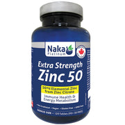 Naka Platinum Extra Strength Zinc 50, 120 Tablets - SupplementSource.ca