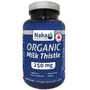 Naka Platinum Organic Milk Thistle 250mg, 75 VCaps - SupplementSource.ca