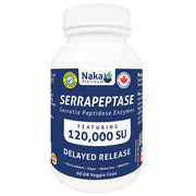 Naka Platinum Serrapeptase, 60 DR VCaps - SupplementSource.ca