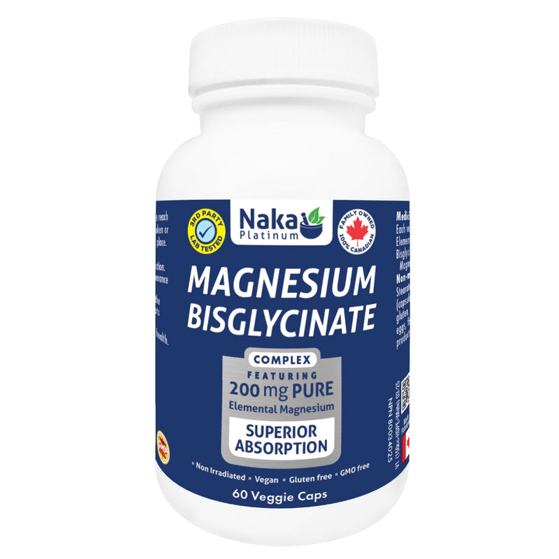 Naka Platinum Magnesium Bisglycinate, 60 VCaps - SupplementSource.ca