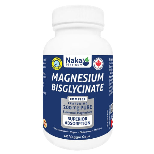 Naka Platinum Magnesium Bisglycinate, 60 VCaps - SupplementSource.ca