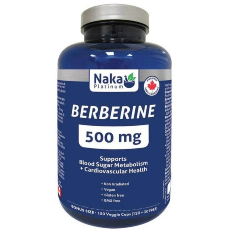Naka Platinum Berberine 500mg, 150 VCaps - SupplementSource.ca
