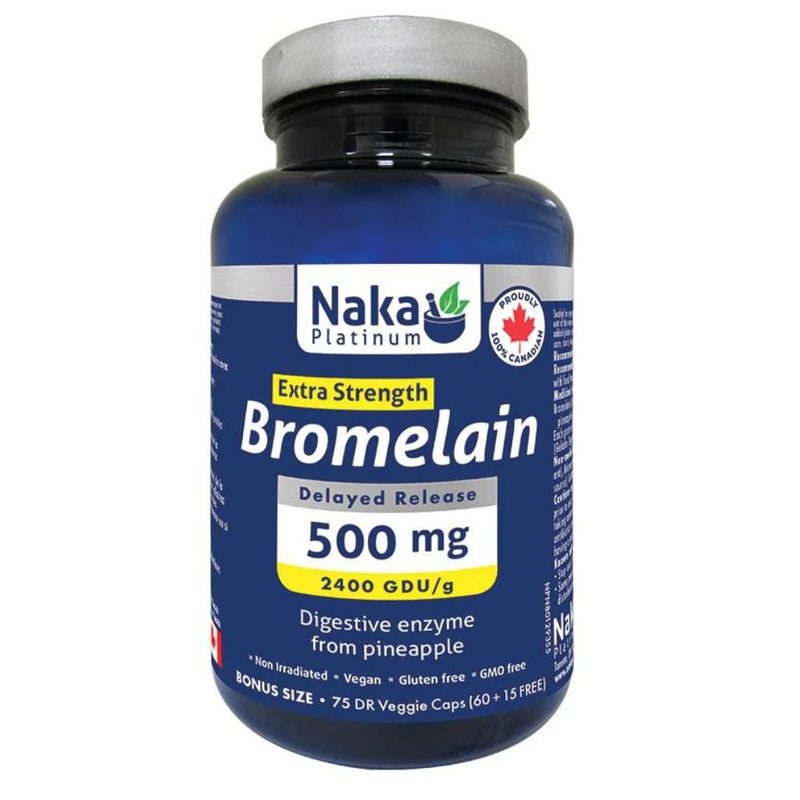 Naka Platinum BROMELAIN, 75 gélules