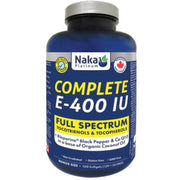 Naka Platinum Complete E-400 IU, 150 Softgels - SupplementSource.ca