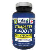Naka Platinum Complete E-400 iu, 75 Softgels - SupplementSource.ca