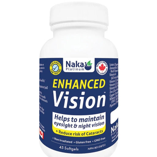 Naka Platinum Enhanced Vision, 45 Softgels - SupplementSource.ca