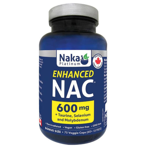 Naka Platinum Enhanced NAC (with Taurine, Selenium and Molybdenum), 75 VCaps SupplementSource.ca