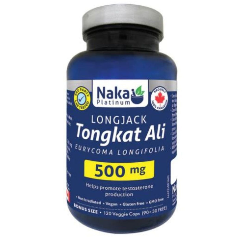 Naka Platinum Tongkat Ali, 120 VCaps - SupplementSource.ca