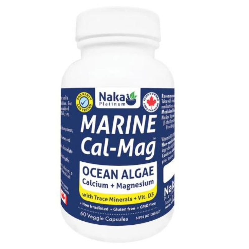 Naka Platinum Marine Cal-Mag, 60 VCaps - SupplementSource.ca