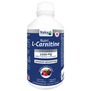 Naka Platinum Nutri L-Carnitine, 600ml Natural Berry Flavour - SupplementSource.ca
