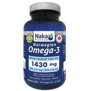Naka Platinum Norwegian Omega-3, 80 Softgels - SupplementSource.ca