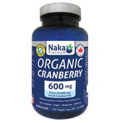 Naka Platinum Organic Cranberry 600mg, 120 VCaps - SupplementSource.ca