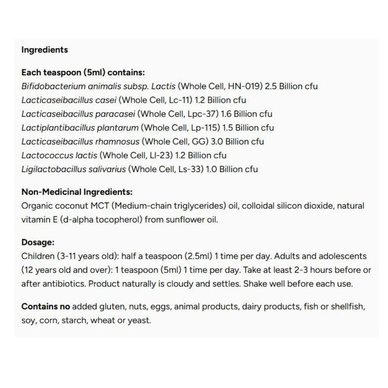 Naka Platinum ORGANIC PROBIOTIC 7, 125ml