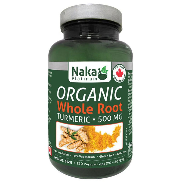 Naka Platinum Organic Whole Root Turmeric - SupplementSource.ca