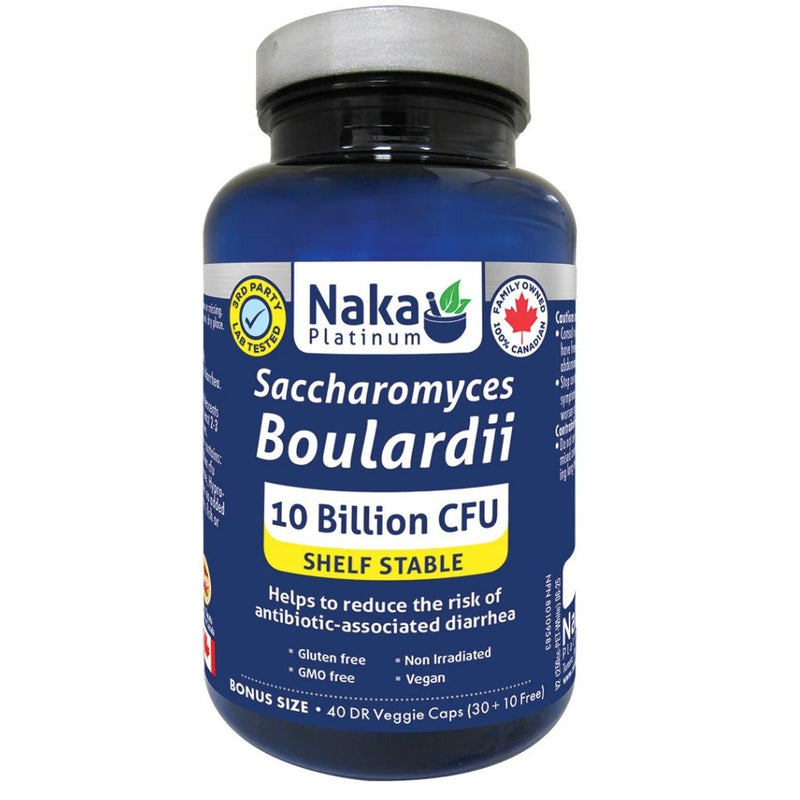 Naka Platinum Saccharomyces Boulardii, 40 VCaps - SupplementSource.ca